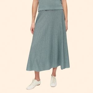 KOTN Geriza Knit Skirt - Blue Large